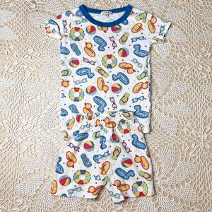 Magnolia Baby Boys 4-6 Years Pool Toys Pima Cotton Pajama Shirt Shorts Set